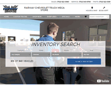 Tablet Screenshot of fairwaychevy.com